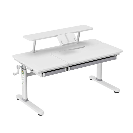 HOKO Kinderschreibtisch höhenverstellbar für Kinder ab 6 Jahren, 120x60 cm