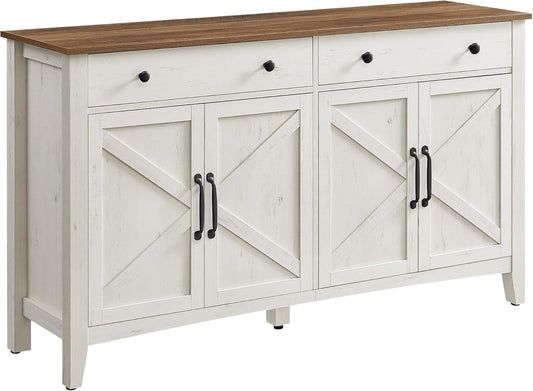 VASAGLE Küchenschrank mit 4 Türen, Sideboard