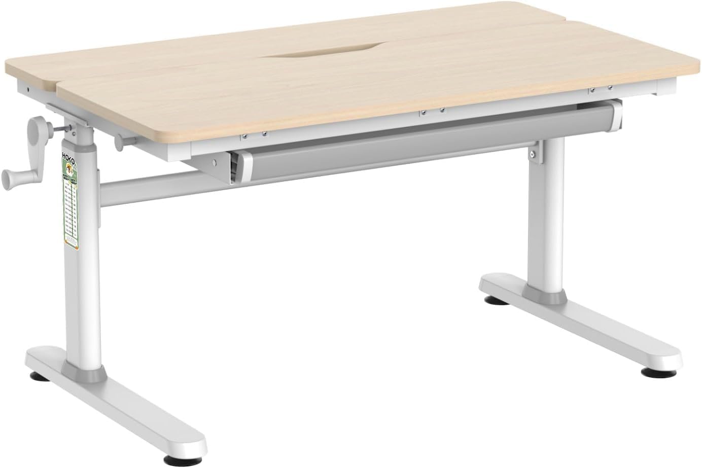 HOKO Kinderschreibtisch höhenverstellbar für Kinder ab 6 Jahren, 120x60 cm