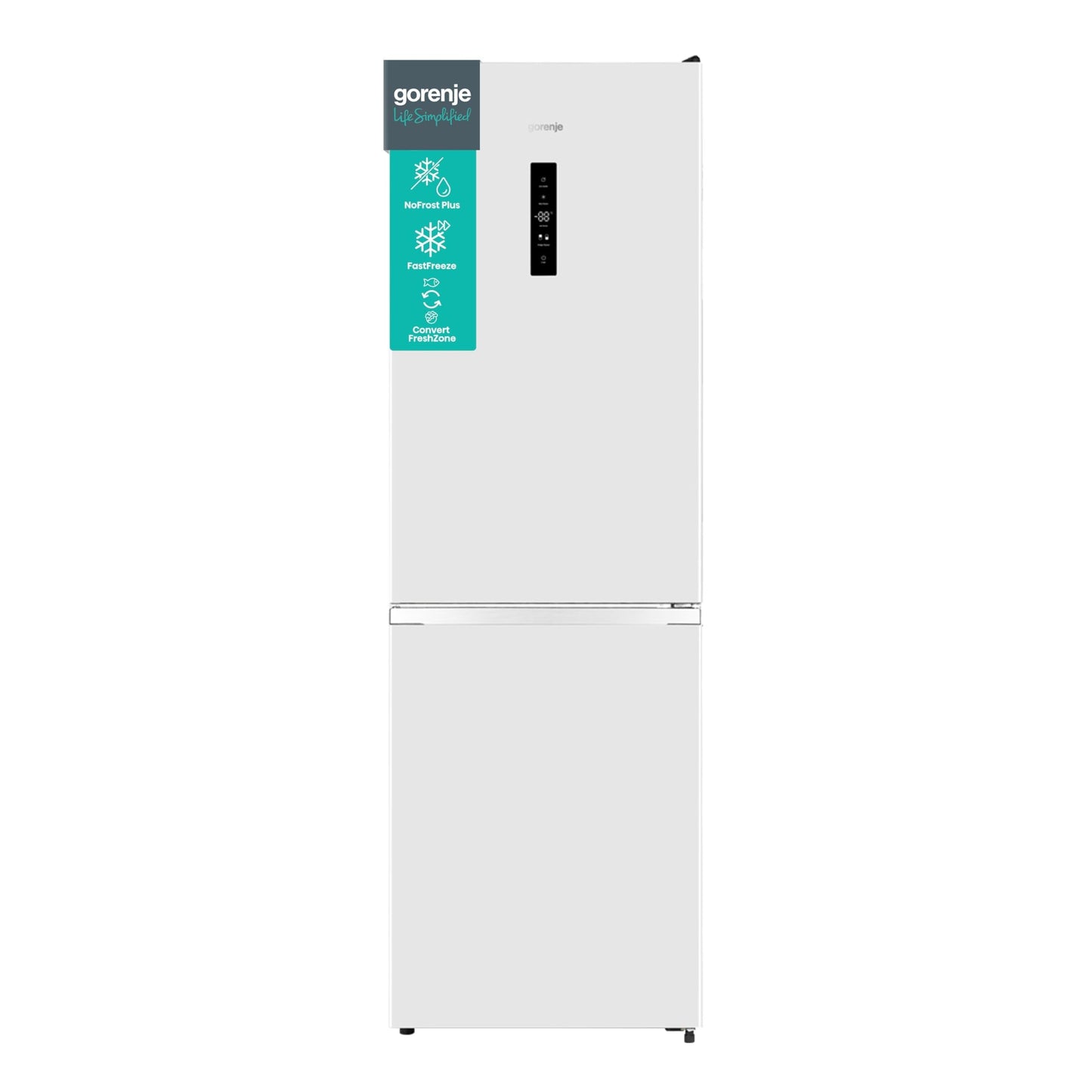 Gorenje RK 4182 PS4 Kühl-Gefrier-Kombination/ Höhe 180 cm/ Kühlen 198 L/ Gefrieren 66 L/ Gemüsefach/ 39dB/ LED Beleuchtung/ HxBxT: 180 x 55 x 55,7 cm / Grau