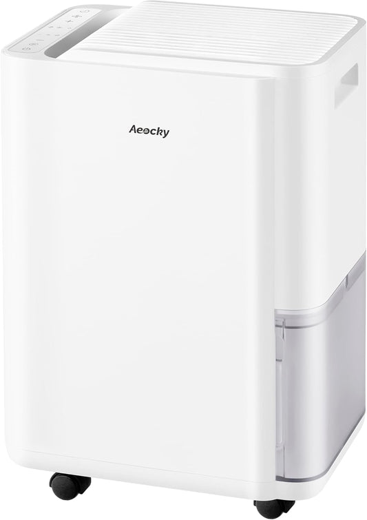 AEOCKY 25L/Tag Luftentfeuchter elektrisch, kompakt, Dauerablauf