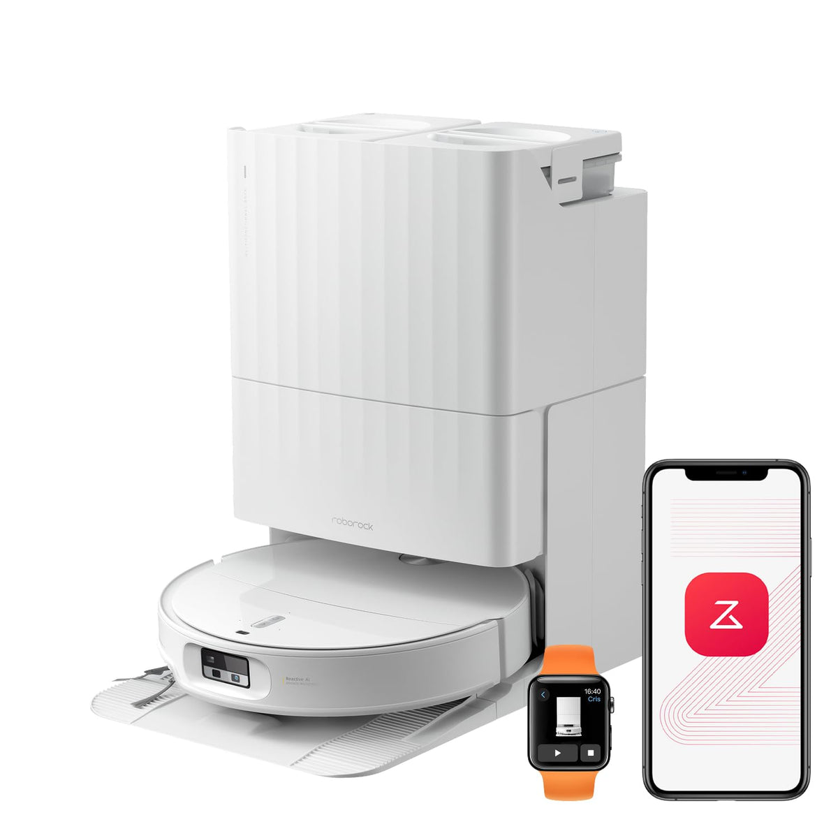 roborock Qrevo Edge 2 Saugroboter mit Wischfunktion, 25.000Pa Saugkraft