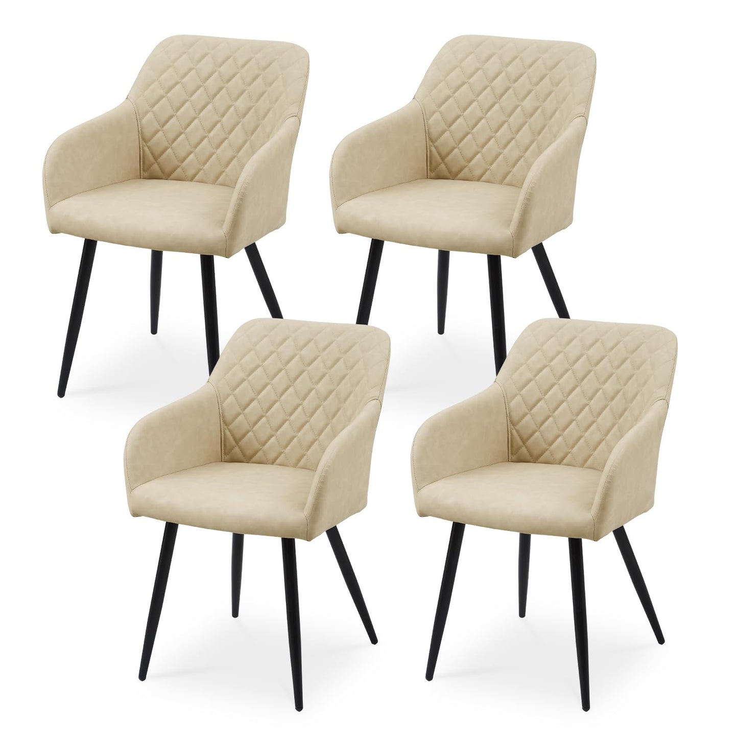 CLIPOP Esszimmerstühle 2er Set, Küchenstühle Grau Samtstoff stühle Polsterstühle mit Armlehne Metallbeine Polstersessel Stühle für Esszimmer Küche (2, Samt Grau)