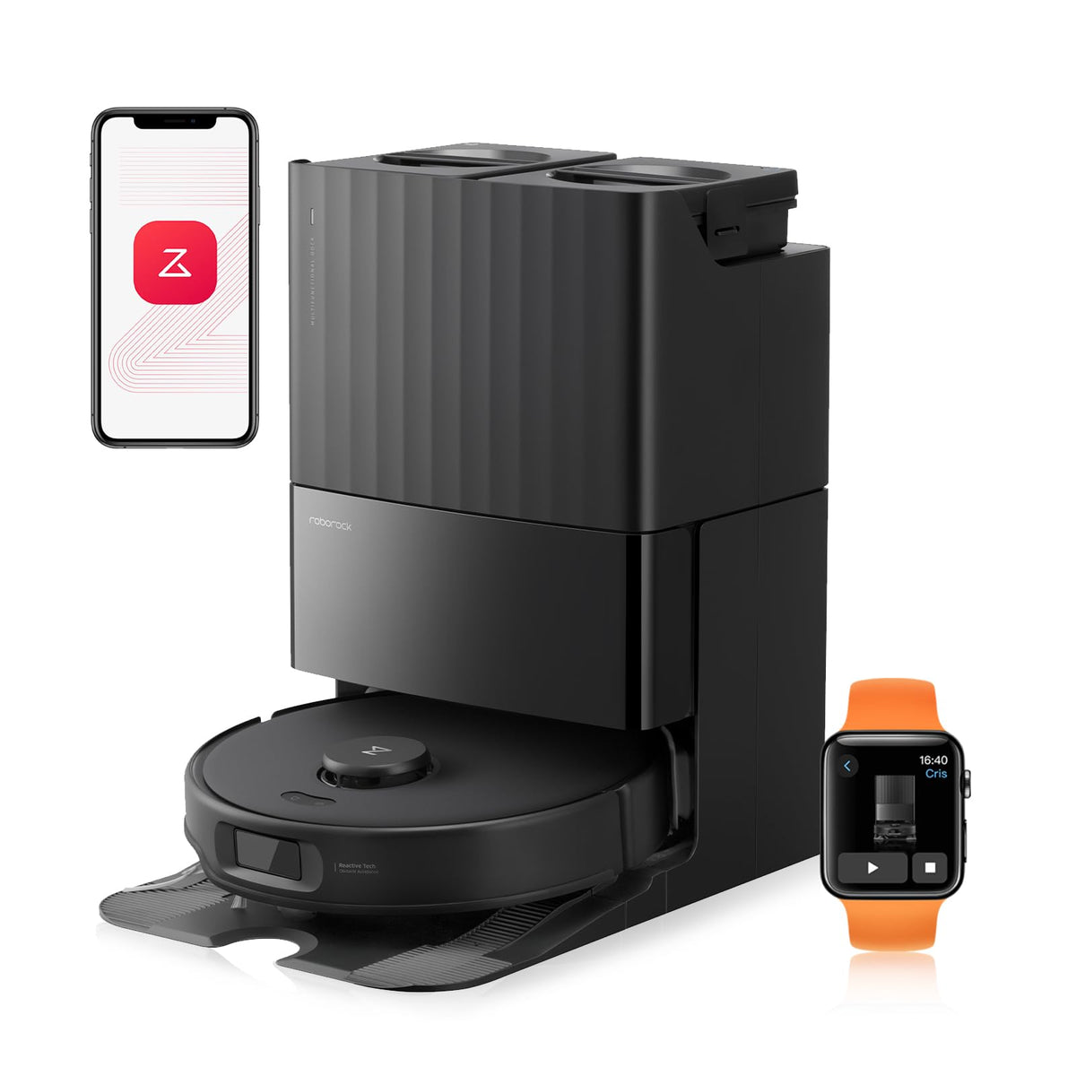 roborock Qrevo Edge 2 Saugroboter mit Wischfunktion, 25.000Pa Saugkraft