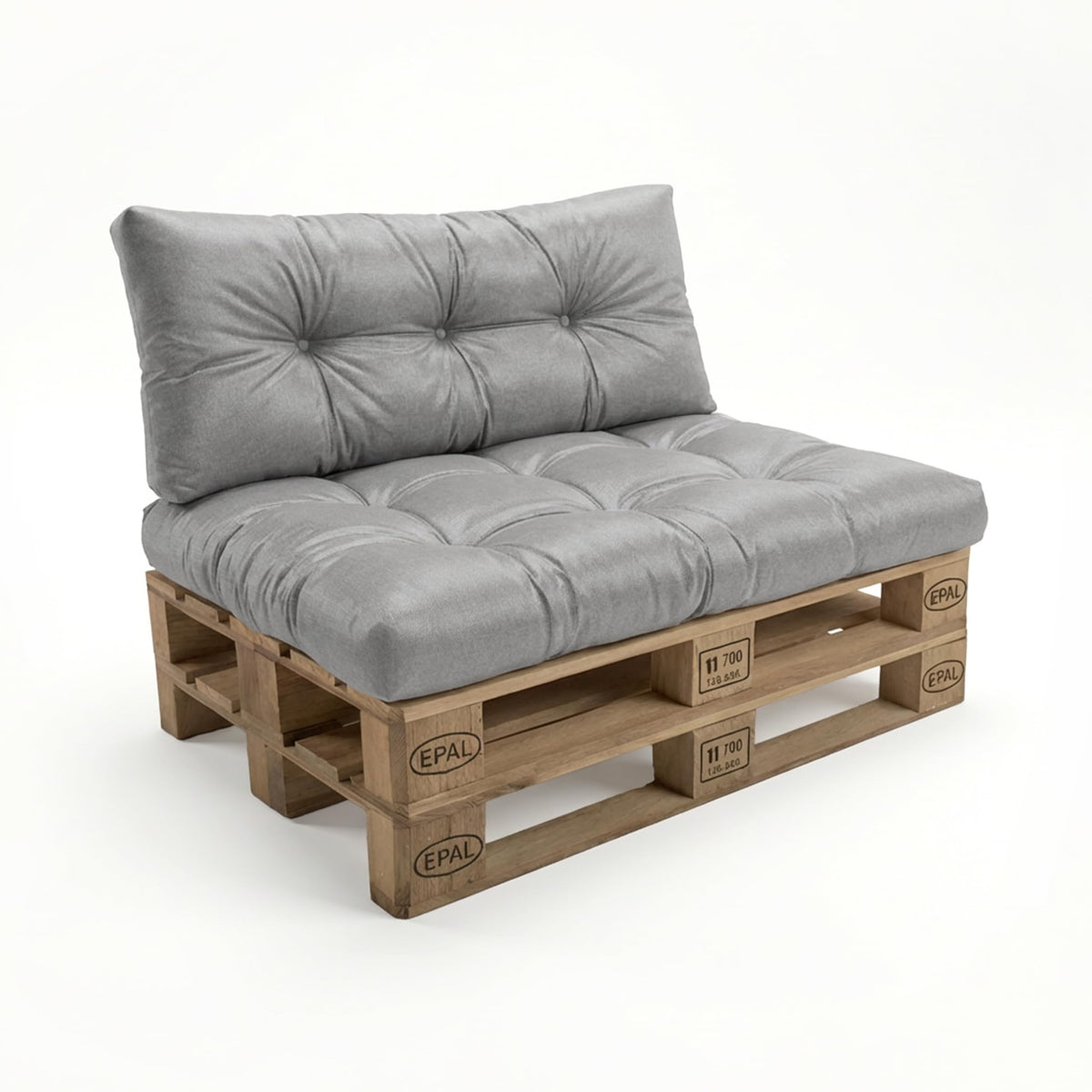 POKAR Palettenkissen Wasserabweisend Palettenauflagen Palettenmöbel Palettensofa 8er Set: Sitzkissen 120x80 + Rückenlehne 120x40, Anthrazit
