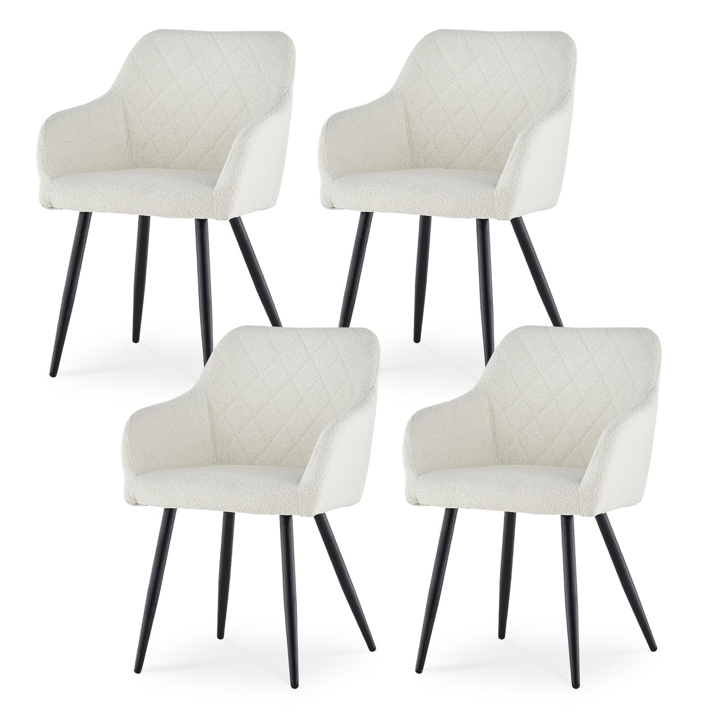 CLIPOP Esszimmerstühle 2er Set, Küchenstühle Grau Samtstoff stühle Polsterstühle mit Armlehne Metallbeine Polstersessel Stühle für Esszimmer Küche (2, Samt Grau)