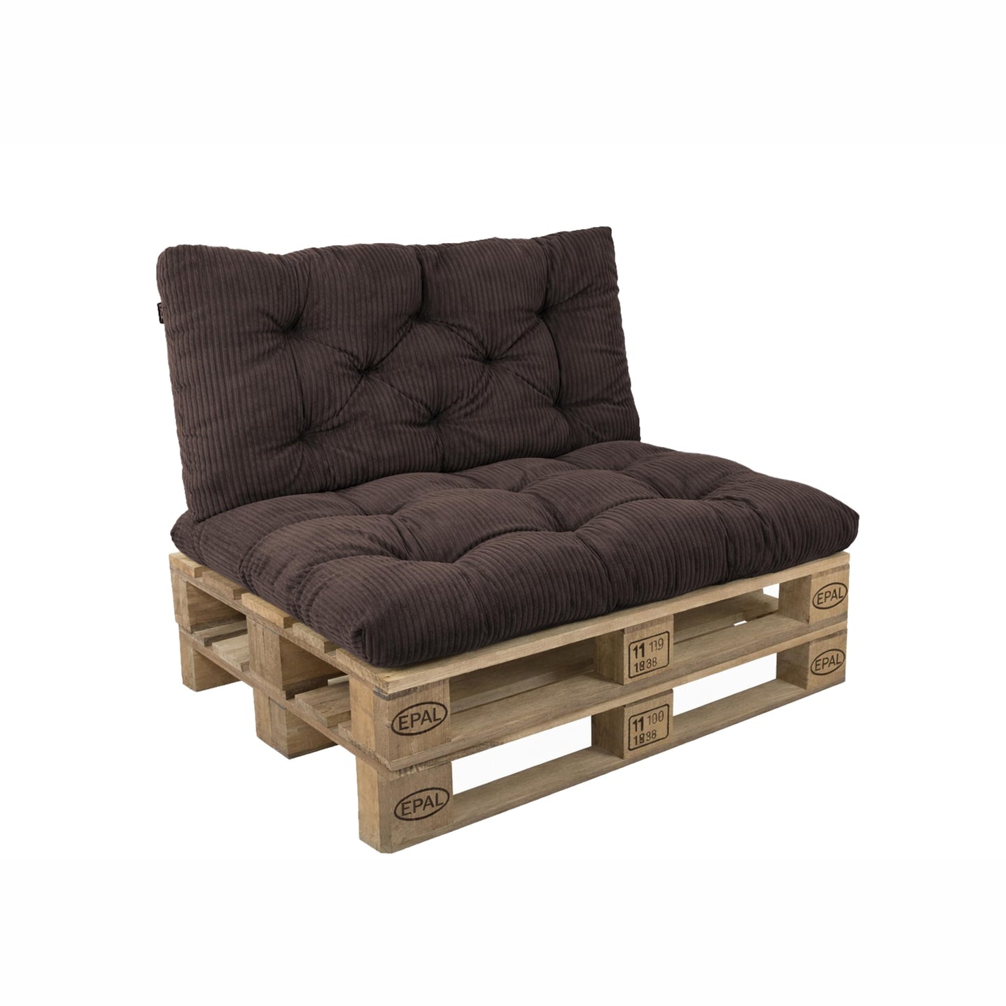 POKAR Palettenkissen Wasserabweisend Palettenauflagen Palettenmöbel Palettensofa 8er Set: Sitzkissen 120x80 + Rückenlehne 120x40, Anthrazit