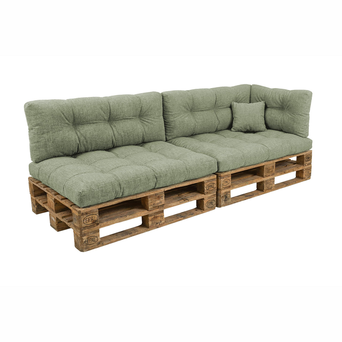 POKAR Palettenkissen Wasserabweisend Palettenauflagen Palettenmöbel Palettensofa 8er Set: Sitzkissen 120x80 + Rückenlehne 120x40, Anthrazit