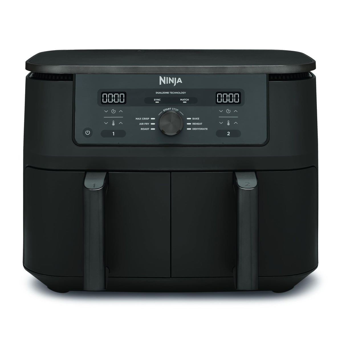 Ninja Dual Zone Digital Air Fryer, 2 Schubladen, Metallic Grau DZ400EU