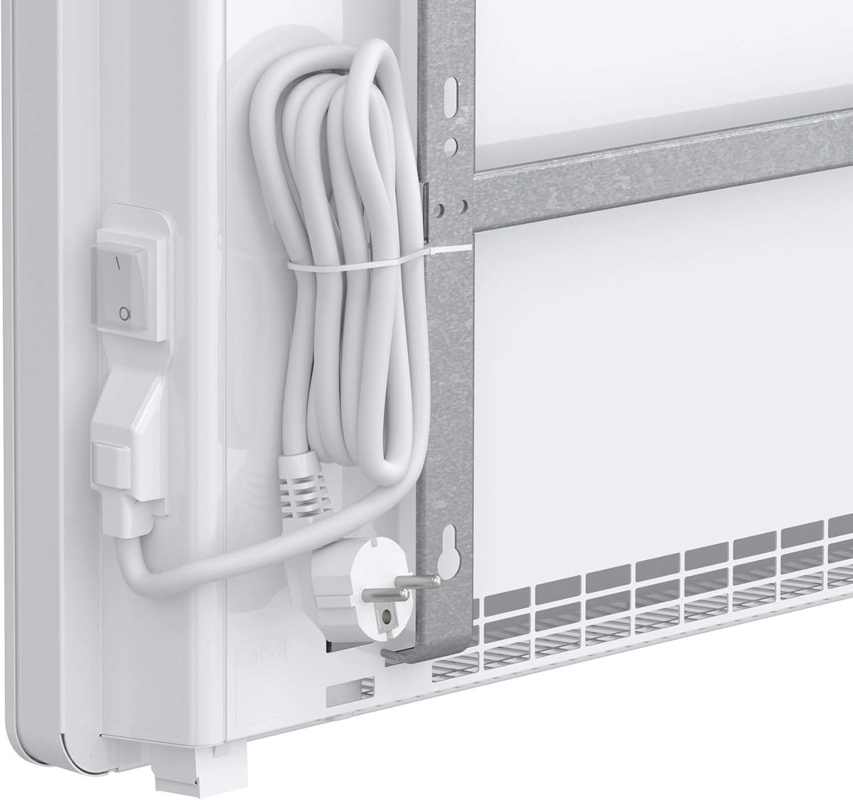 AEG Wandkonvektor WKL 1505 für ca. 15 m², 1500 W, 5-30 °C, wandhängend, LC-Display, Wochentimer, Metall, Ökodesign 2018, 236534