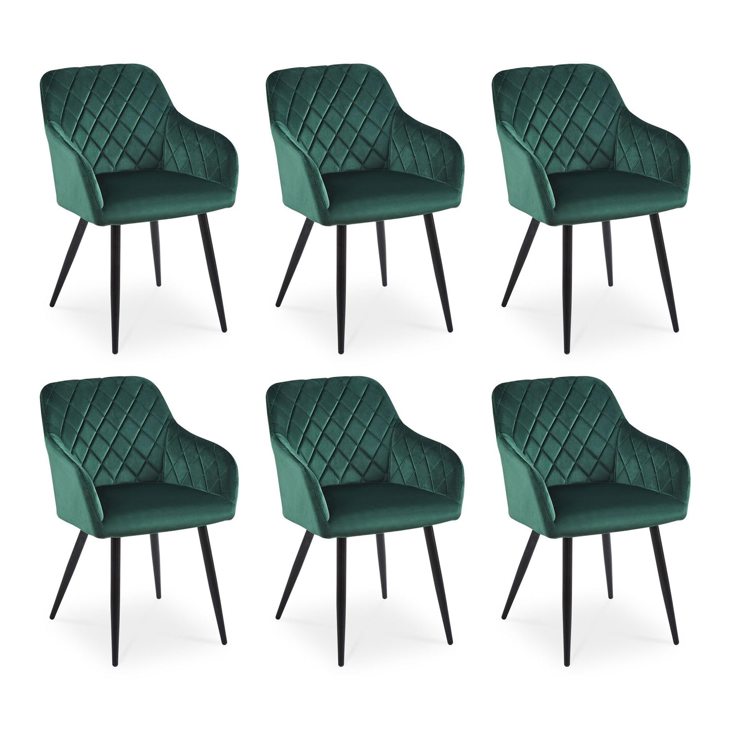 CLIPOP Esszimmerstühle 4er Set, Küchenstühle Grau Kunstlederstoff stühle Polsterstühle mit Armlehne Metallbeine Polstersessel Stühle für Esszimmer Küche (4, Kunstleder Grau)
