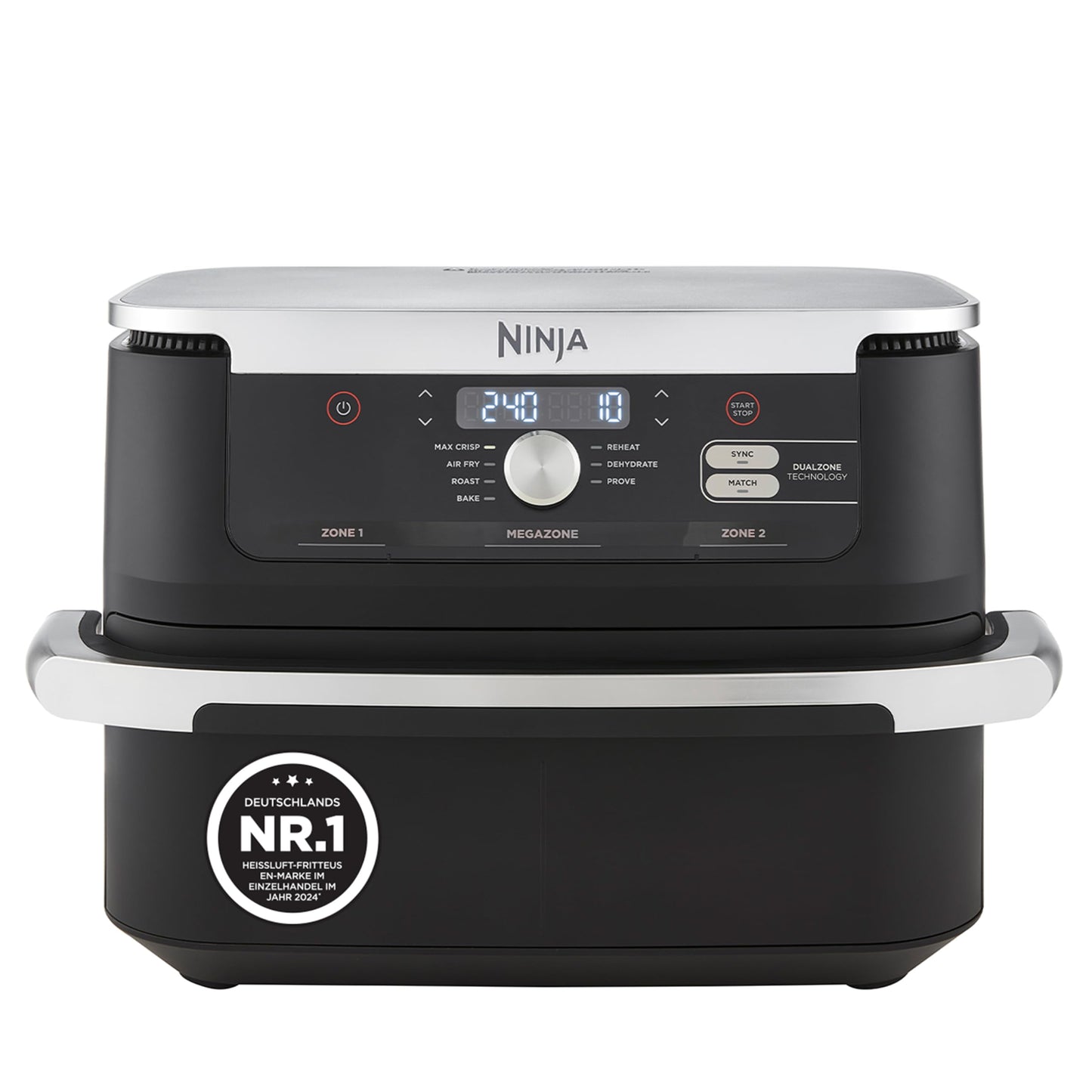 Ninja Foodi FlexDrawer Heißluftfritteuse, Dual Zone, Stone Gold AF500EUSD