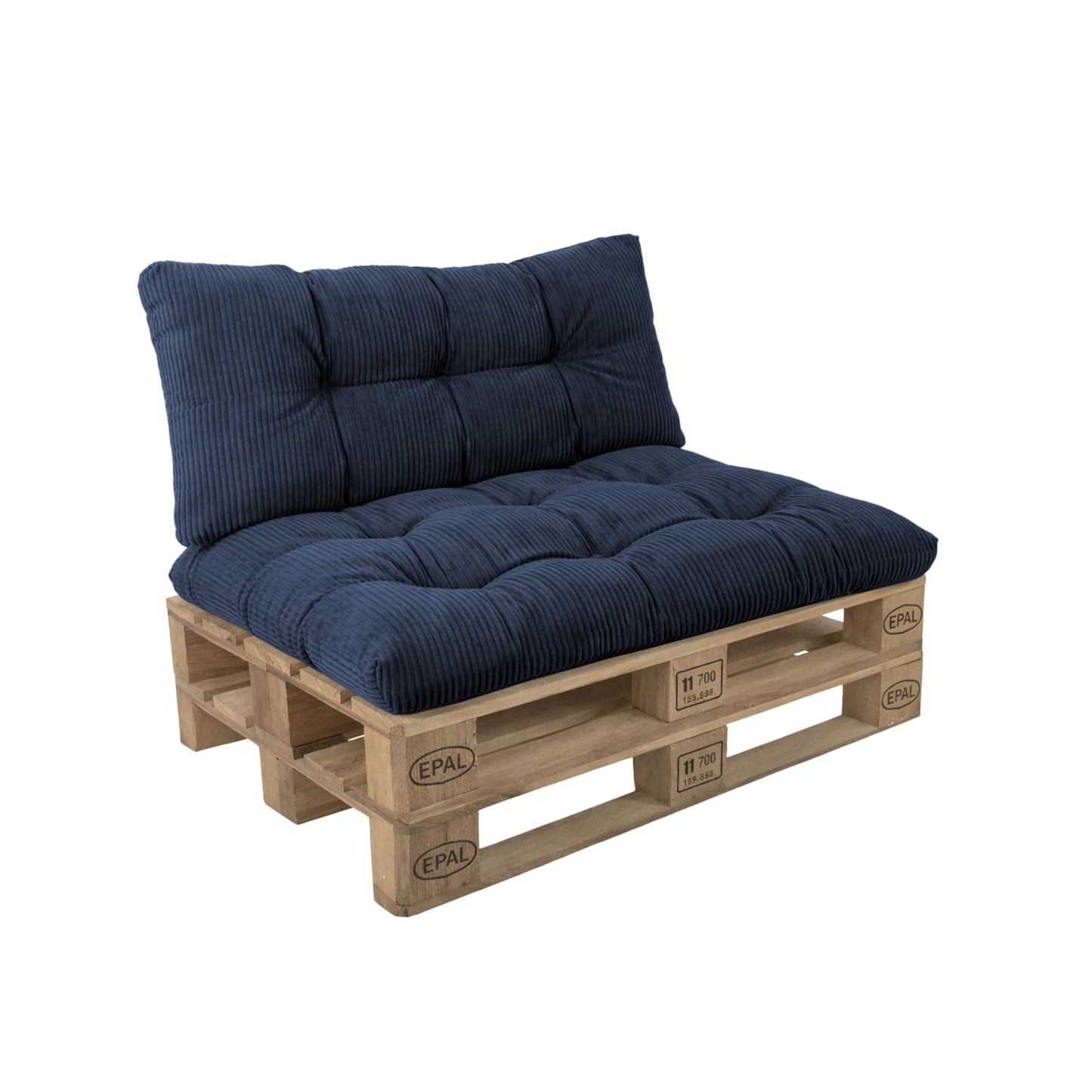POKAR Palettenkissen Wasserabweisend Palettenauflagen Palettenmöbel Palettensofa 8er Set: Sitzkissen 120x80 + Rückenlehne 120x40, Anthrazit