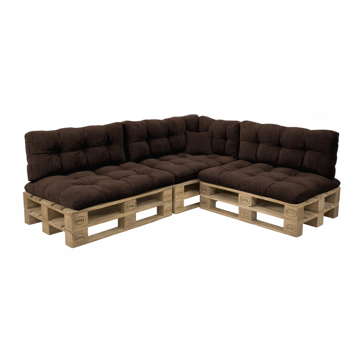 POKAR Palettenkissen Wasserabweisend Palettenauflagen Palettenmöbel Palettensofa 8er Set: Sitzkissen 120x80 + Rückenlehne 120x40, Anthrazit