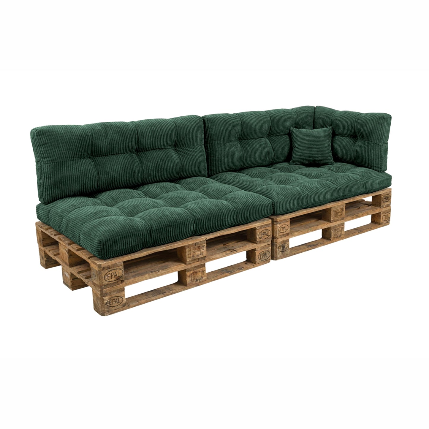 POKAR Palettenkissen Wasserabweisend Palettenauflagen Palettenmöbel Palettensofa 8er Set: Sitzkissen 120x80 + Rückenlehne 120x40, Anthrazit
