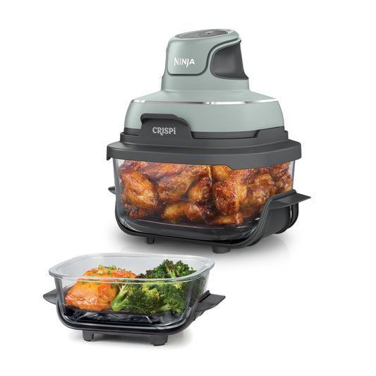 Ninja CRISPi tragbare Air fryer Heißluftfritteuse, Stone Gold FN101EUSTGD
