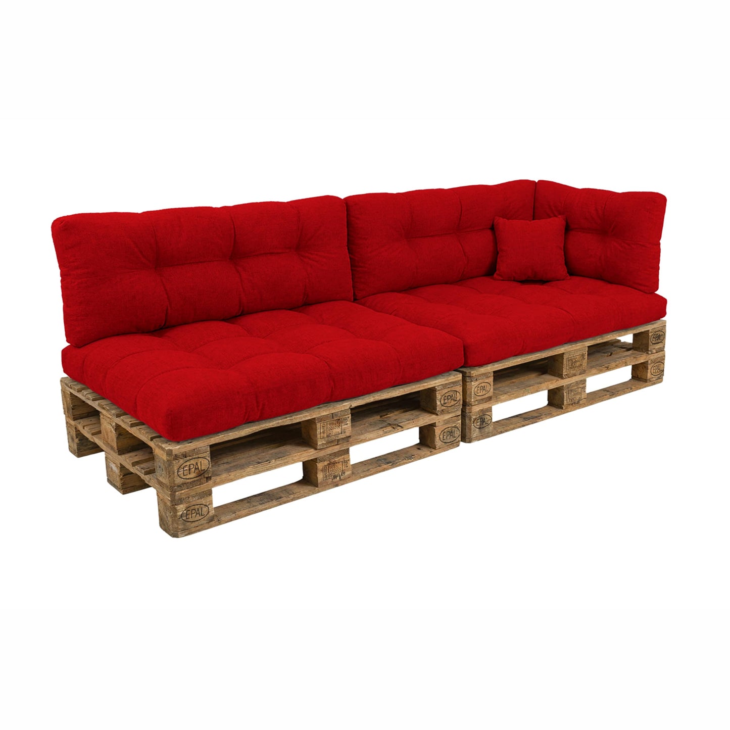 POKAR Palettenkissen Wasserabweisend Palettenauflagen Palettenmöbel Palettensofa 8er Set: Sitzkissen 120x80 + Rückenlehne 120x40, Anthrazit