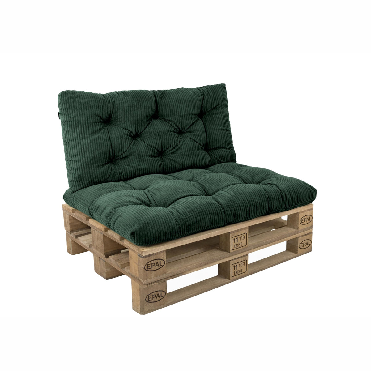 POKAR Palettenkissen Wasserabweisend Palettenauflagen Palettenmöbel Palettensofa 8er Set: Sitzkissen 120x80 + Rückenlehne 120x40, Anthrazit