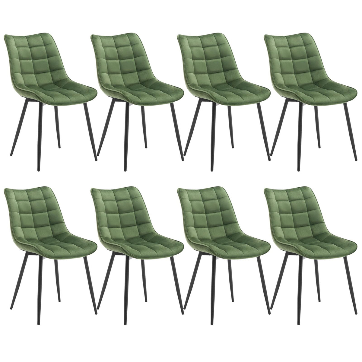WOLTU Esszimmerstühle 4er Set, Küchenstühle gepolstert mit Rückenlehne