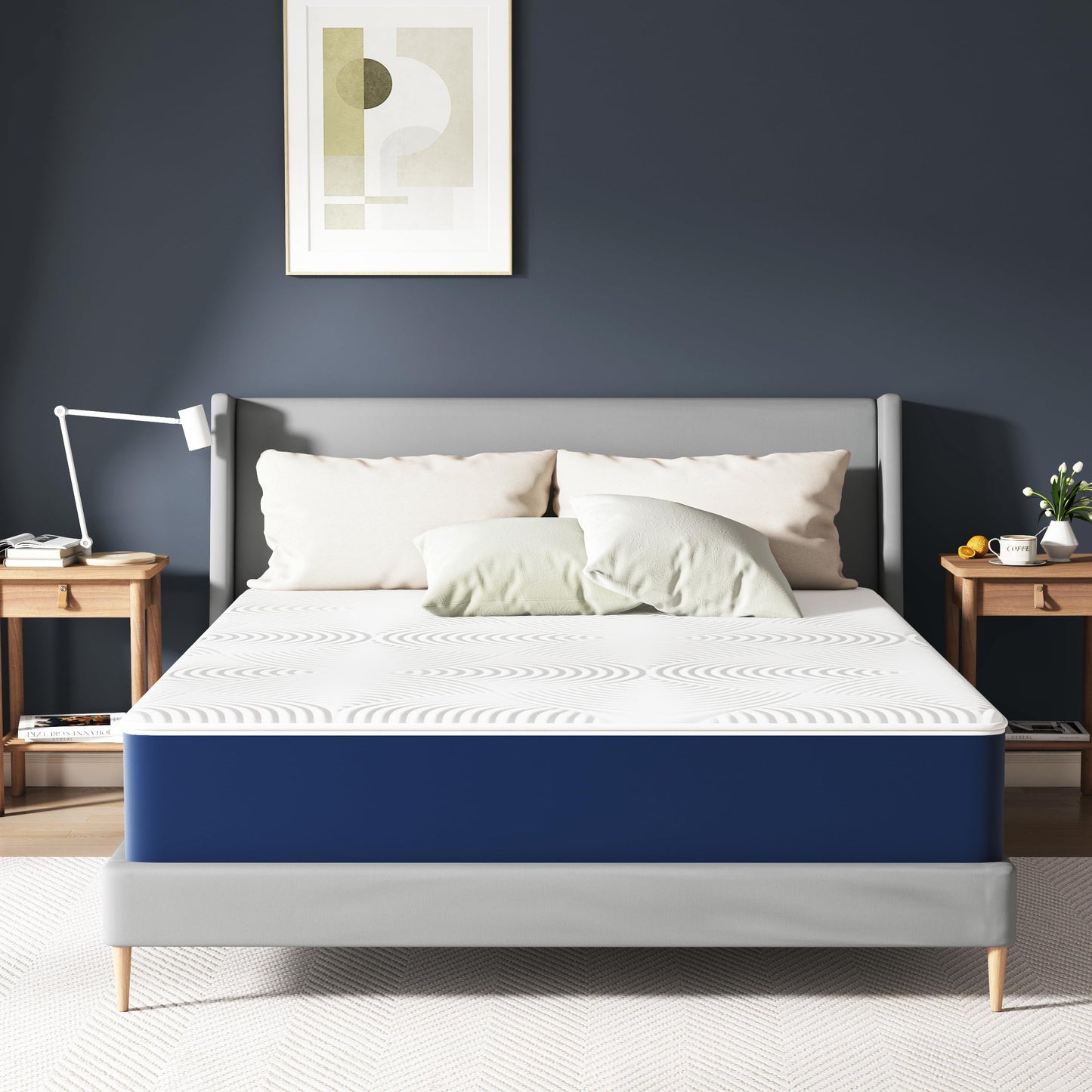 Matratze 140x200 Kaltschaum H2 H3 mit Öko-Tex Zertifiziert 25 cm Höhe, 7-Zone Taschenfederkernmatratze mit Memory Foam Bett Matratze 140x200x25cm