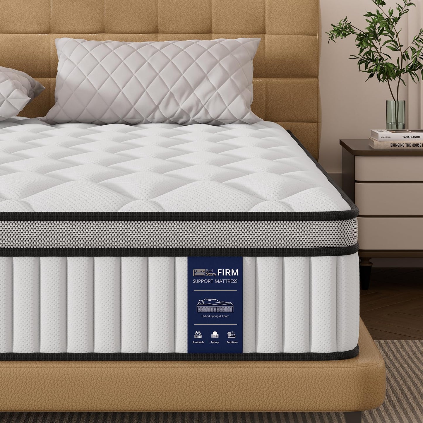 BedStory Matratze 160x200cm,Federkernmatratze H3 Höhe 20cm Taschenfederkernmatratze Mittelfeste Orthopädischem,Öko-Tex Zertifiziert, Matratze für Erwachsene
