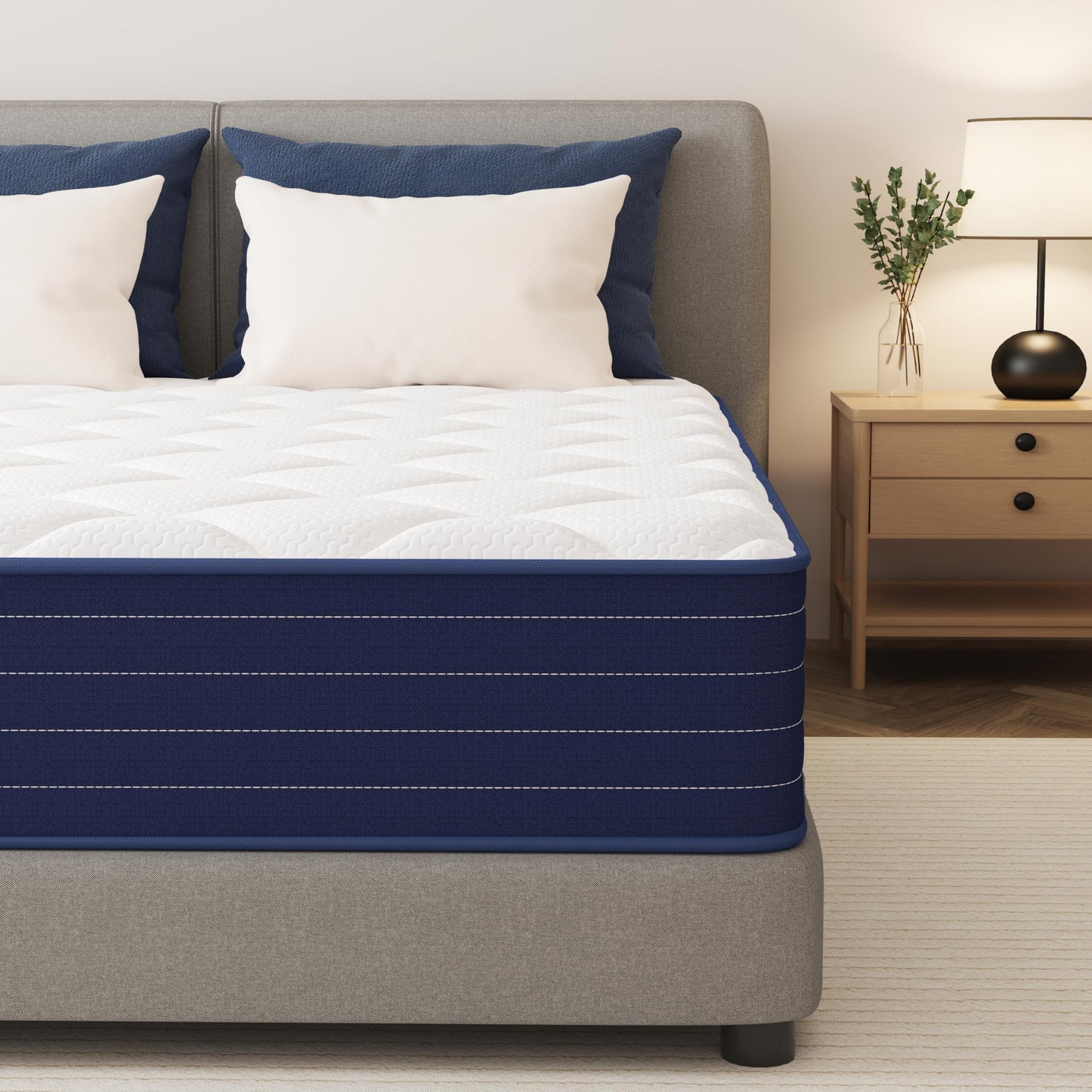 PurrJoys Matratze 160x200 H3 & H4 mit Oeko-TEX Zertifiziert, Höhe 25 cm 7 Zonen Taschenfederkernmatratze mit Memory Foam, Federkernmatratze mit weicher Oberfläche für Erwachsene