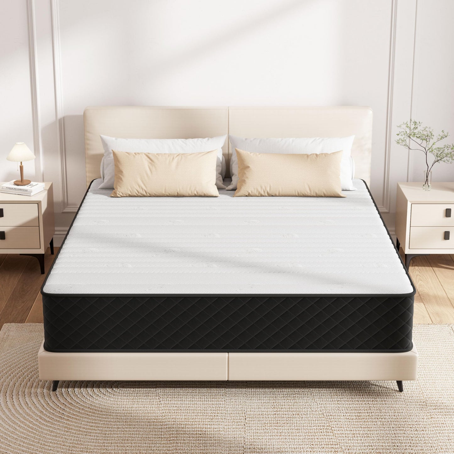 Matratze 140x200 Kaltschaum H2 H3 mit Öko-Tex Zertifiziert 25 cm Höhe, 7-Zone Taschenfederkernmatratze mit Memory Foam Bett Matratze 140x200x25cm