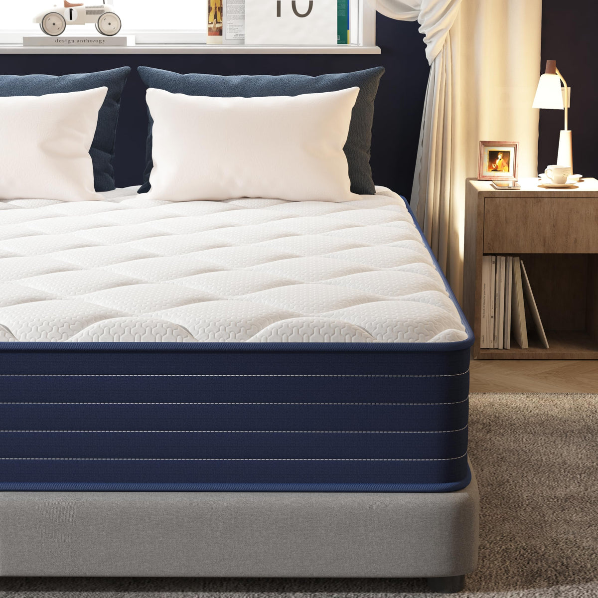 PurrJoys Matratze 160x200 H3 & H4 mit Oeko-TEX Zertifiziert, Höhe 25 cm 7 Zonen Taschenfederkernmatratze mit Memory Foam, Federkernmatratze mit weicher Oberfläche für Erwachsene